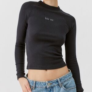 urban outfitters “bite me” long sleeve